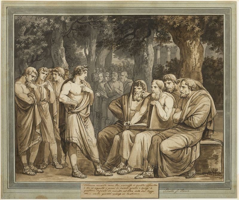 Telemachus Describes How He Was Admitted into the Assembly in Crete, from The Adventures of Telemachus, Book 5 as a canvas print