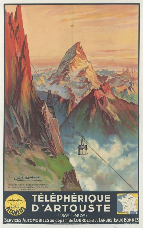 Téléphérique d’Artouste as a canvas print