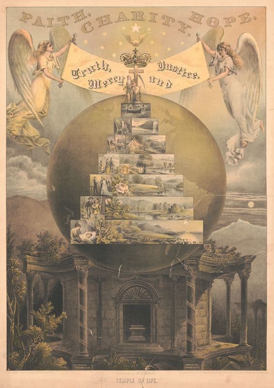 Temple of Life as a canvas print