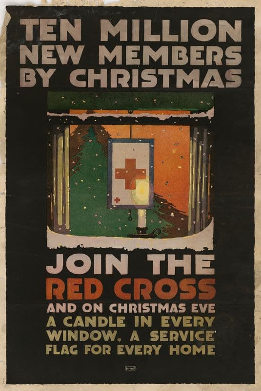 Ten Million New Members by Christmas – Join the Red Cross as a canvas print