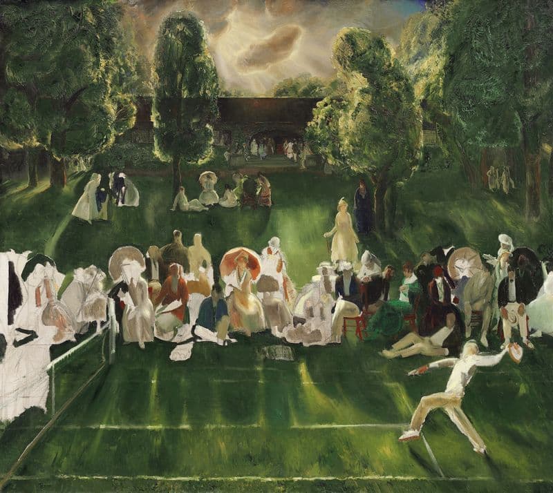 Tennis Tournament as a canvas print