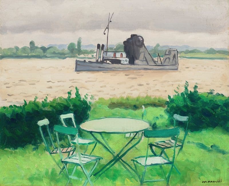 Terasse à vieuxport as a canvas print