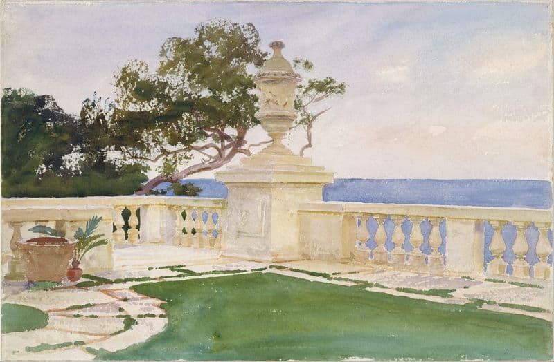 Terrace, Vizcaya as a canvas print