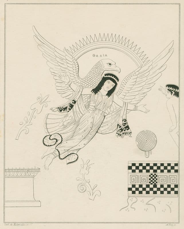 Thalia carried off by Jupiter in the guise of an eagle, and Aetnaeus (1844-1861) as a canvas print