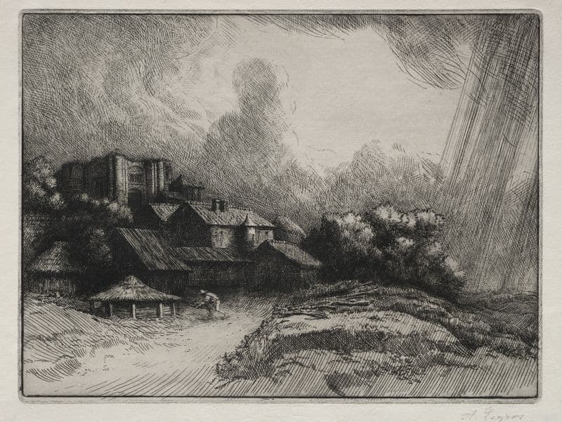The Abbey Farm (c. 1857–1911) as a canvas print