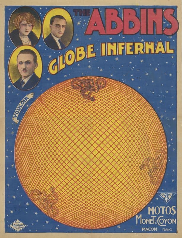 The Abbins. Globe infernal. Motos Monet & Coyon as a canvas print