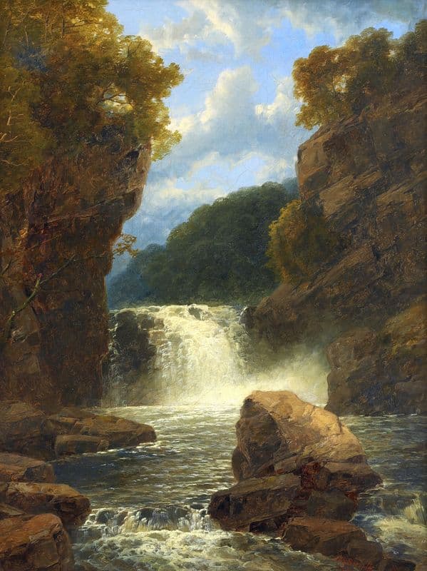The Aberdulais Falls, Wales as a canvas print