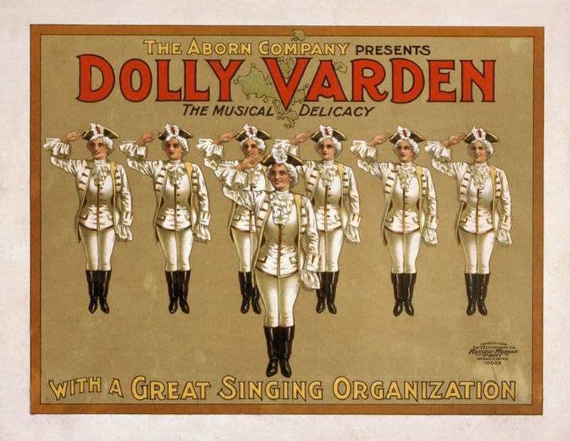 The Aborn Company presents Dolly Varden the musical delicacy with a great singing organization. as a canvas print