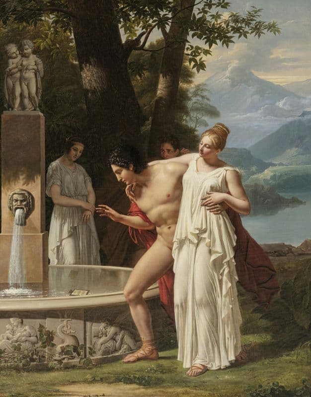 The Acadine Fountain as a canvas print