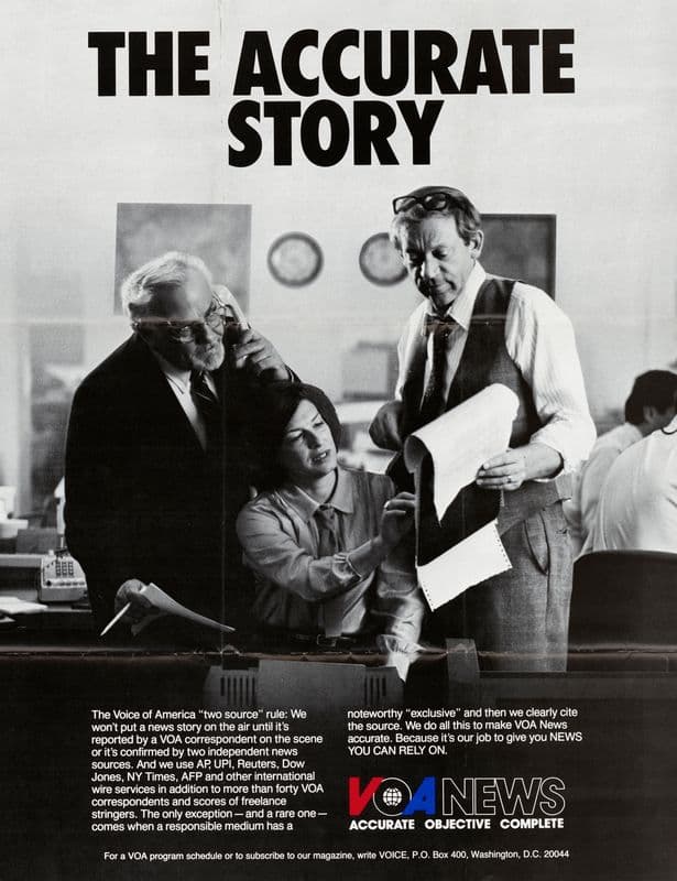 The Accurate Story. VOA News as a canvas print