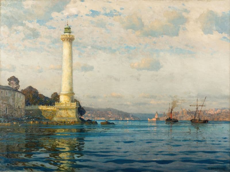 The Ahırkapı Lighthouse as a canvas print