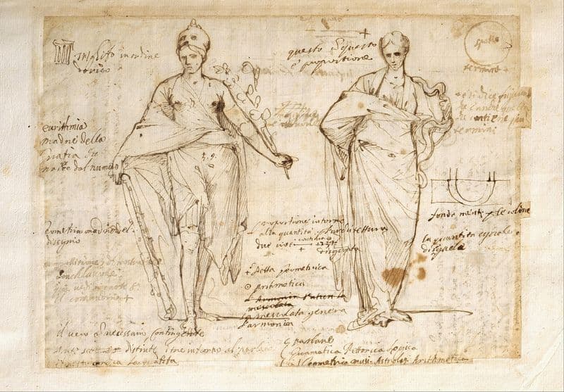 The Allegorical Figures of Reason and Wisdom as a canvas print