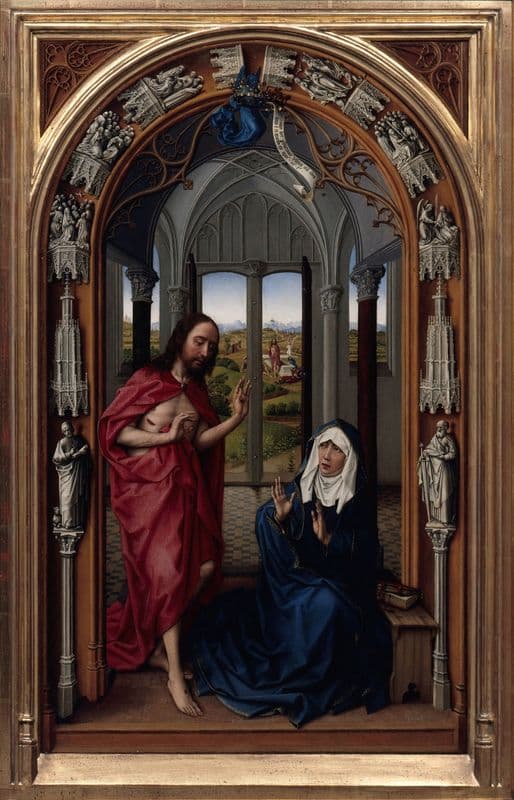 The Altar of Our Lady (Miraflores Altar) (circa 1440) as a canvas print