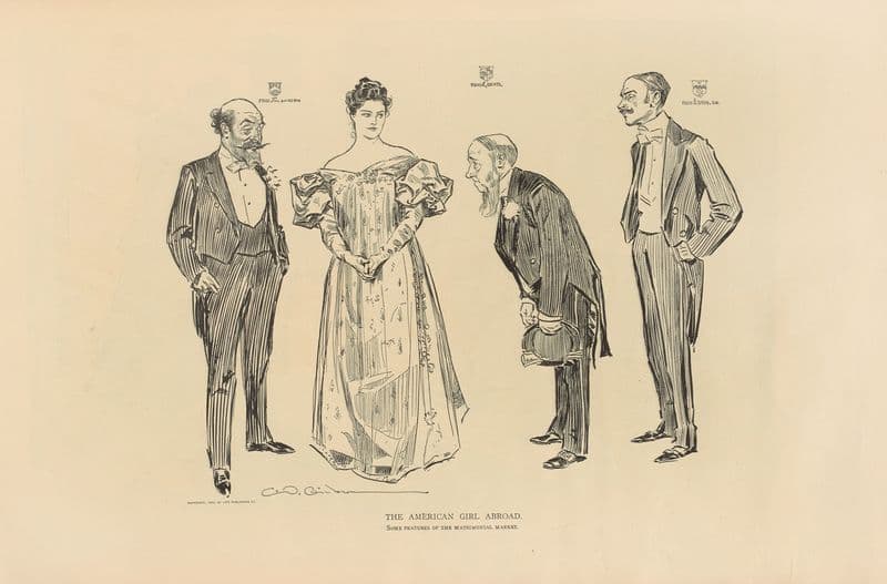The american girl abroad. Some features of the matrimonial market (1893-1900) as a canvas print