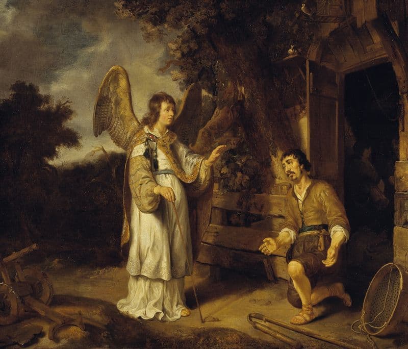 The Angel and Gideon as a canvas print