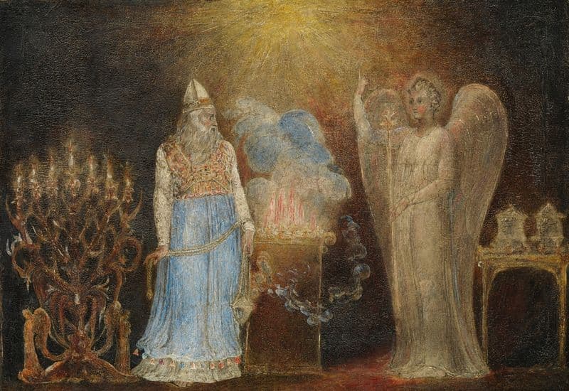 The Angel Appearing to Zacharias (1799–1800) as a canvas print