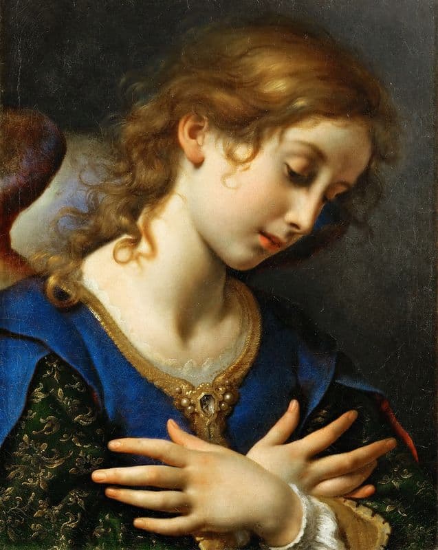 The Angel Of The Annunciation (C.1653) as a canvas print