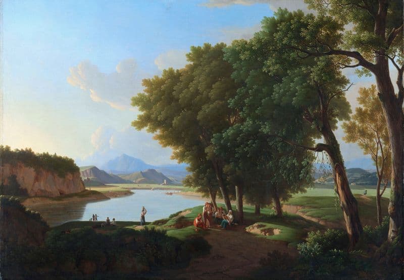 The Aqua Cetosa near Rome as a canvas print