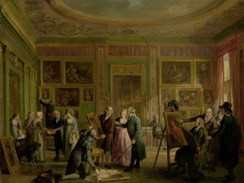 The Art Gallery of Josephus Augustinus Brentano (c. 1790 - c. 1799) as a canvas print