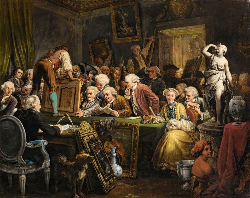 The Auction as a canvas print