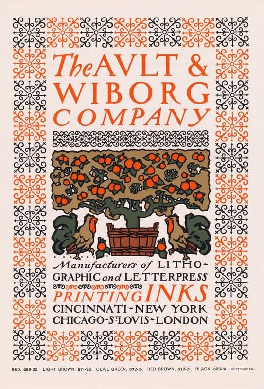 The Ault and Wiborg company (ca. 1890–1920) as a canvas print