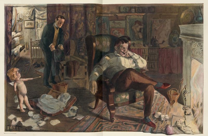 The bachelor’s last Christmas eve as a canvas print