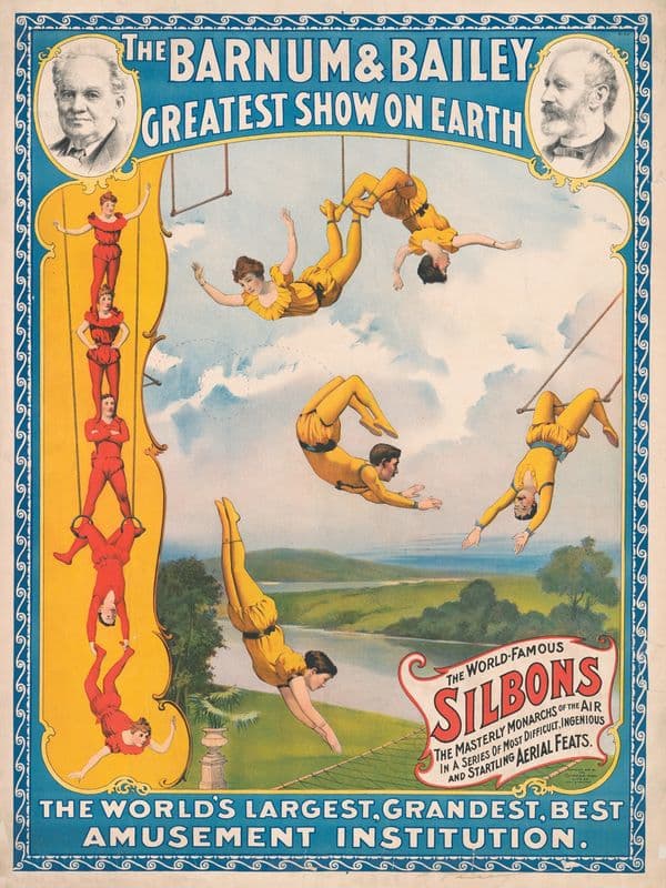 The Barnum & Bailey greatest show on earth The world’s largest, grandest, best amusement institution as a canvas print