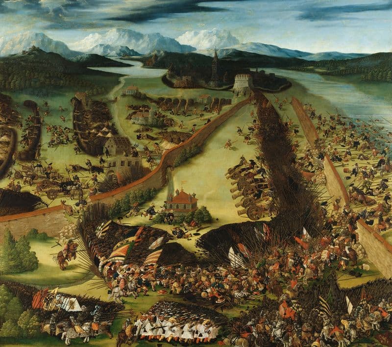 The Battle of Pavia as a canvas print