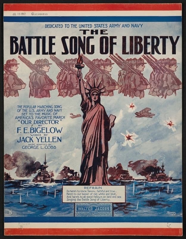 The battle song of liberty as a canvas print