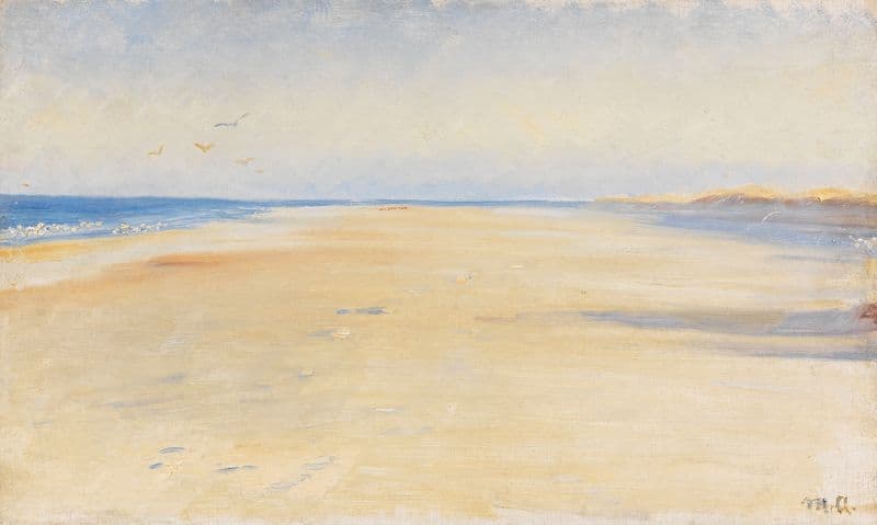 The beach at Skagen (1900-1927) as a canvas print