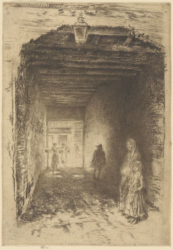 The Beggars (ca. 1880) as a canvas print