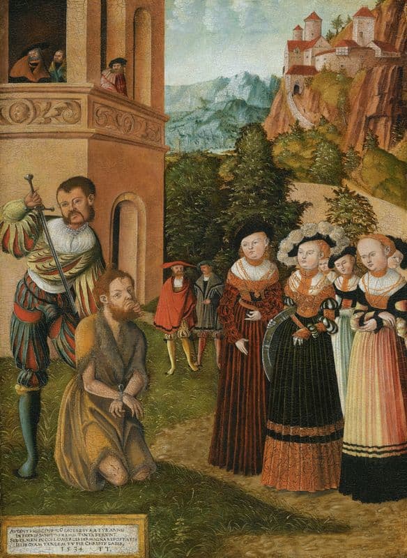 The Beheading Of St. John The Baptist as a canvas print