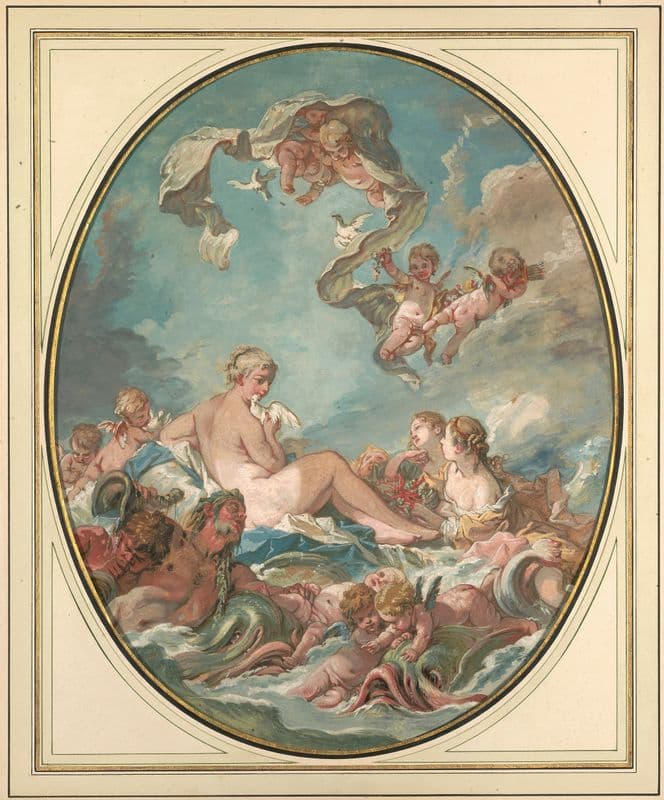 The Birth and Triumph of Venus (about 1743) as a canvas print