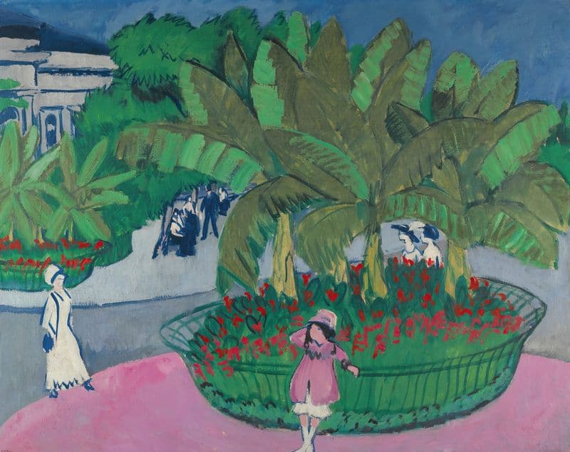 The Bosquet; Albertplatz In Dresden (1911.) as a canvas print
