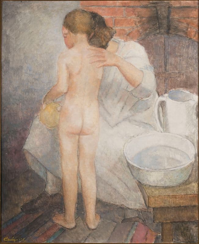 The Boy Is Washed as a canvas print