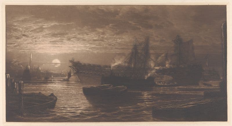 The Breaking Up of the Agamemnon, no. 2 (after 1880) as a canvas print
