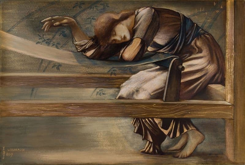 The Briar Rose Series – Study for ‘The Garden Court’ V as a canvas print