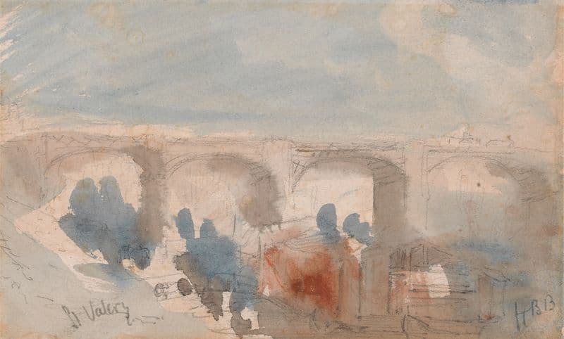 The Bridge at St. Valery as a canvas print