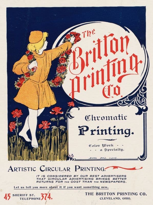 The Britton Printing Co. (ca. 1890–1920) as a canvas print