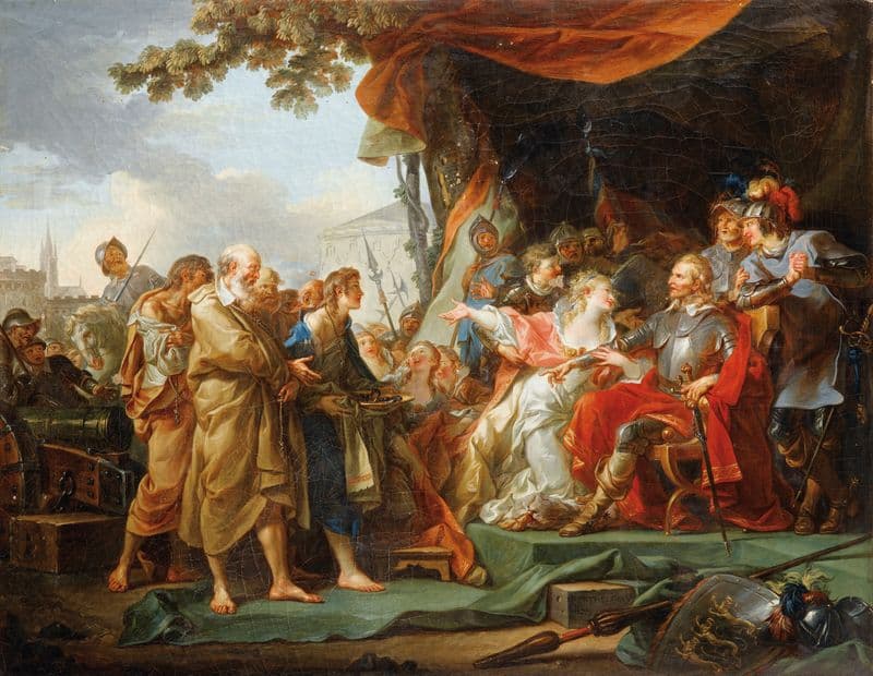 The Burghers Of Calais as a canvas print