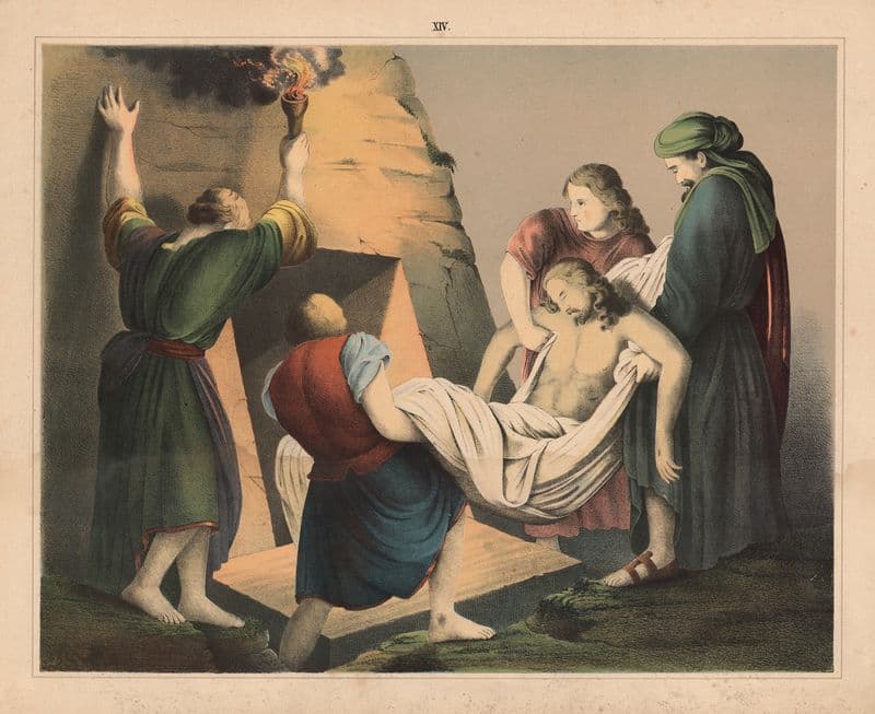 The burial as a canvas print