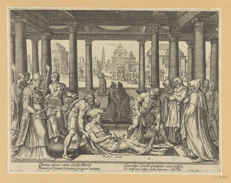The Burial of St Stephen as a canvas print