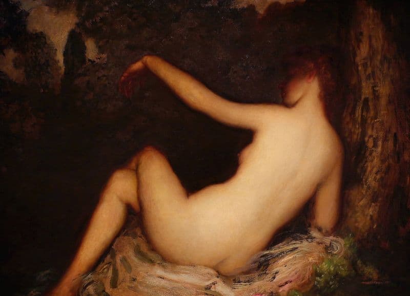 The butterfly (1890-1900) as a canvas print
