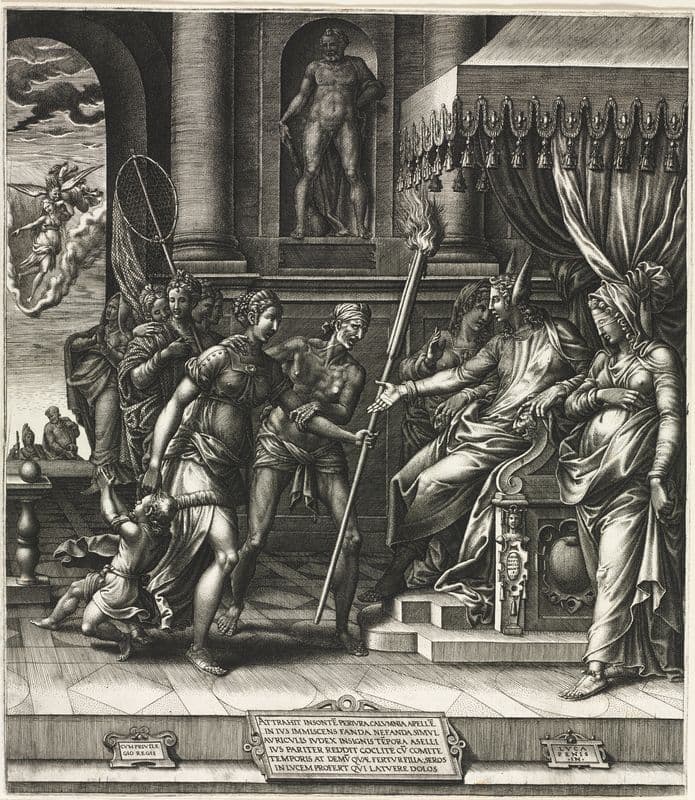 The Calumny of Apelles as a canvas print