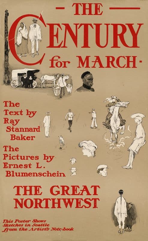The century for March. The great northwest (ca. 1890–1920) as a canvas print