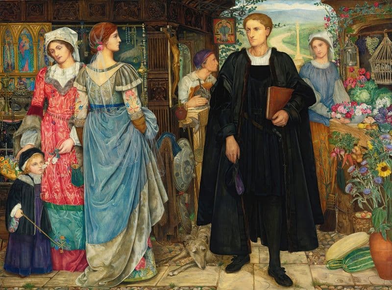 The Chance Meeting as a canvas print