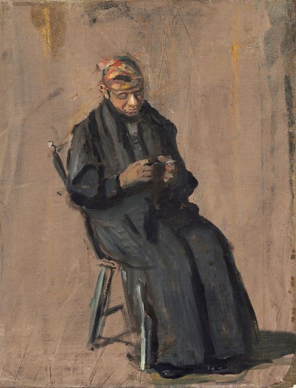 The Chaperone (c. 1908) as a canvas print