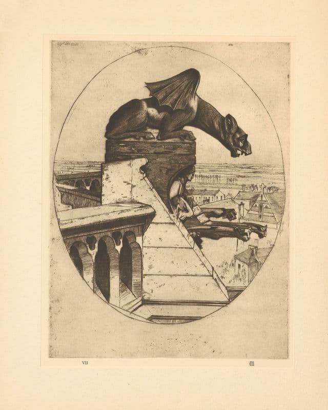 The Chimera Of Amiens (19th century) as a canvas print