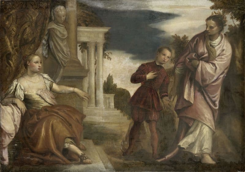The Choice between Virtue and Passion (1590 - 1680) as a canvas print