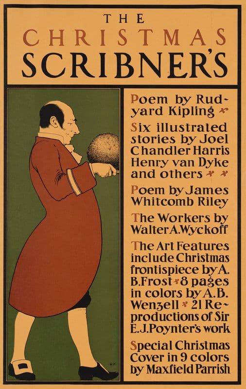 The Christmas scribner’s as a canvas print